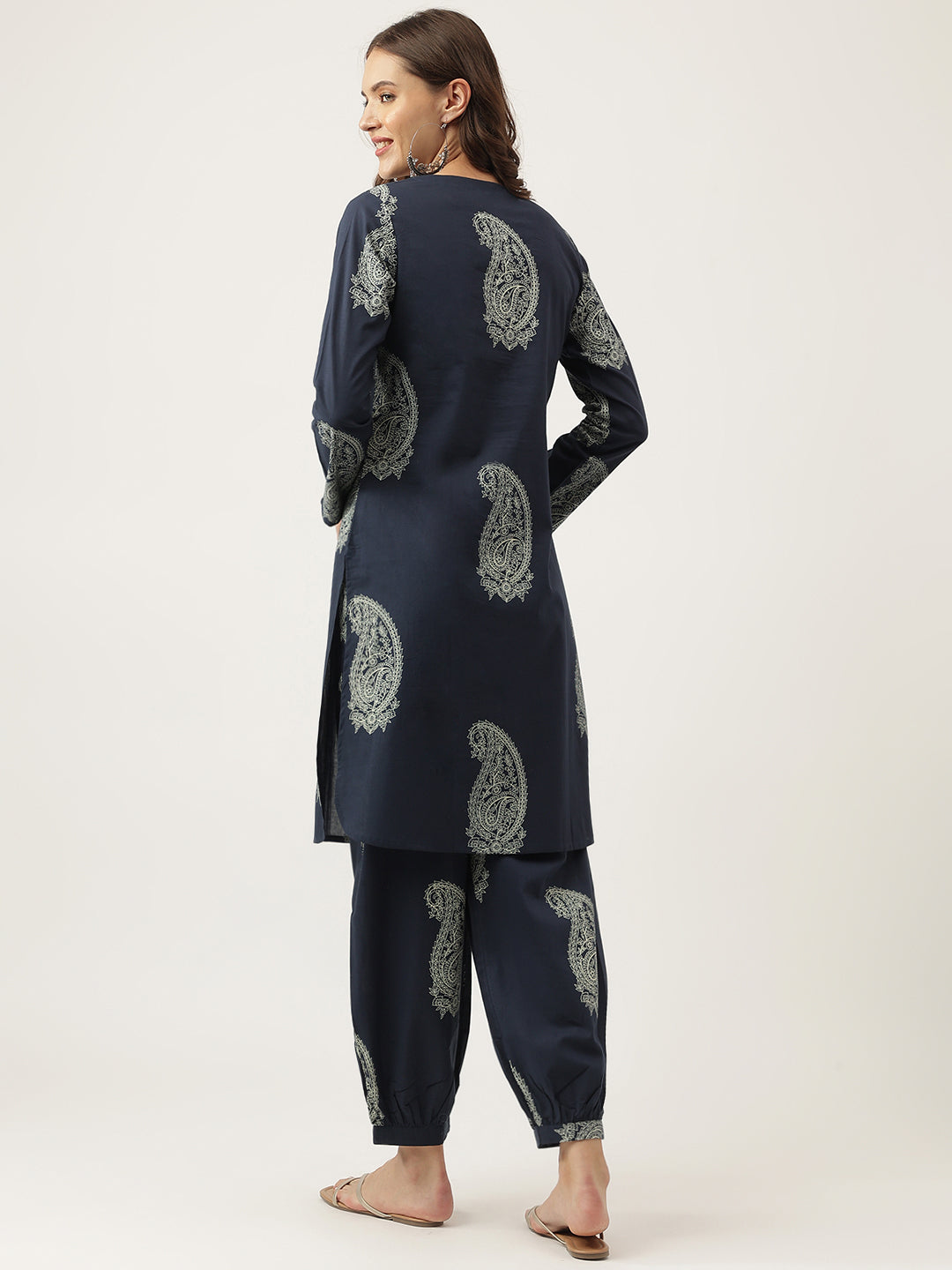 Navy-Cotton-Paisley-Print-Co-Ord-Set