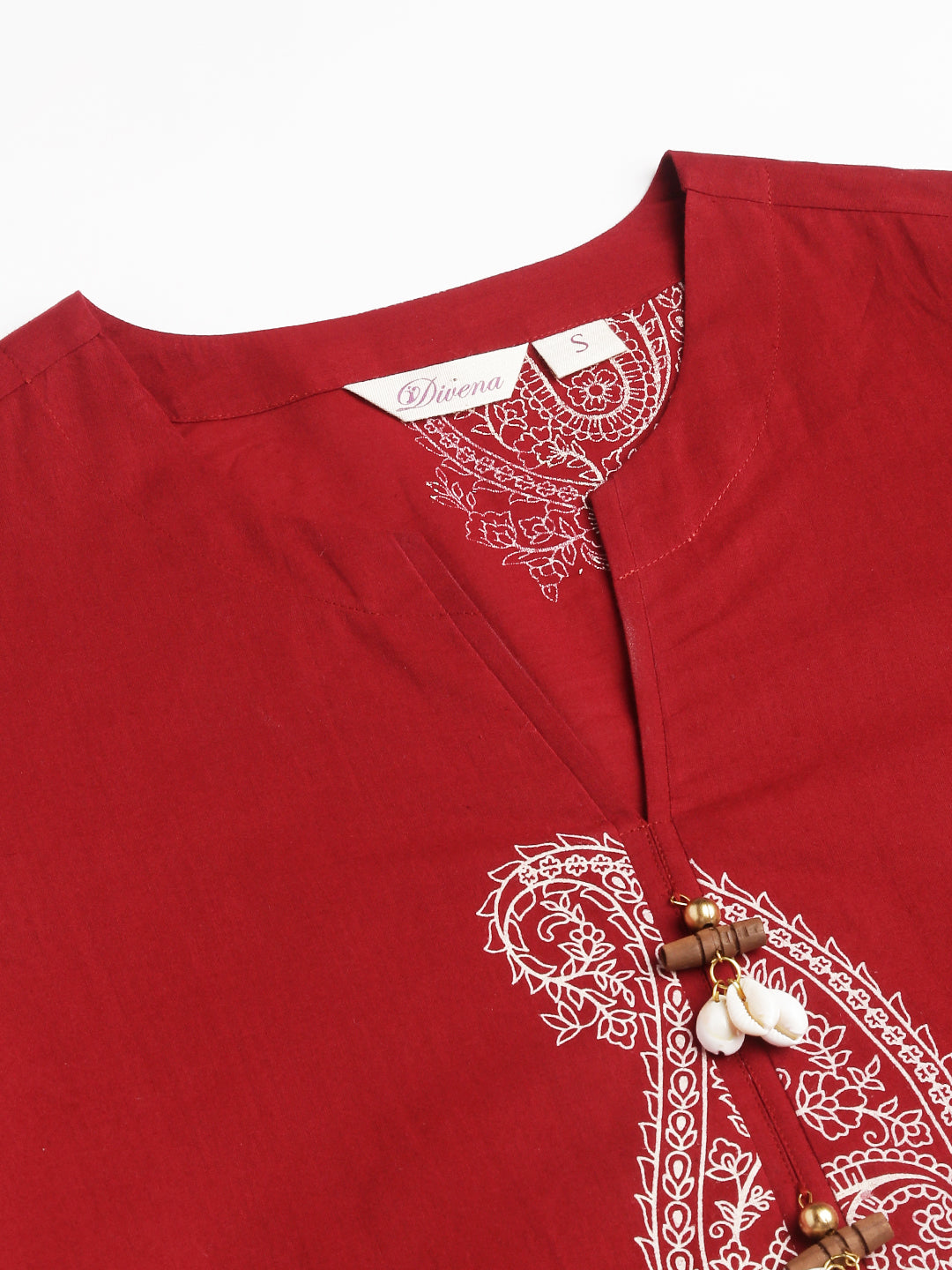 Maroon-Pure-Cotton-Paisley-Print-Co-Ord-Set