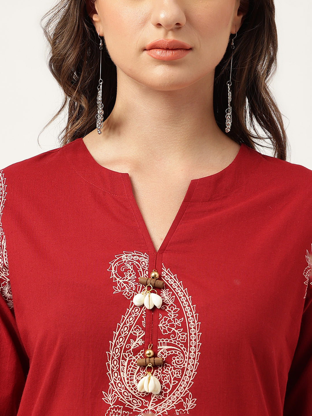 Maroon-Pure-Cotton-Paisley-Print-Co-Ord-Set