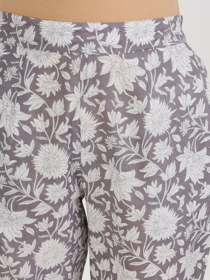 Grey-Cotton-Floral-Printed-Co-Ord-Set
