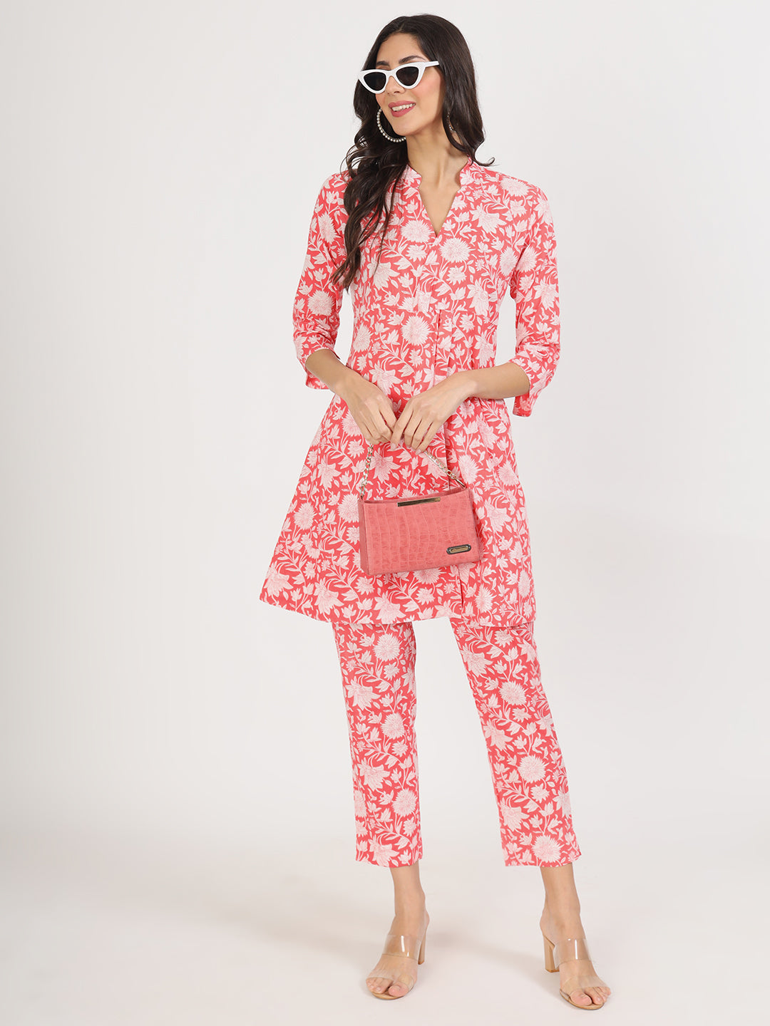 Pink-Cotton-Floral-Printed-Co-Ord-Set