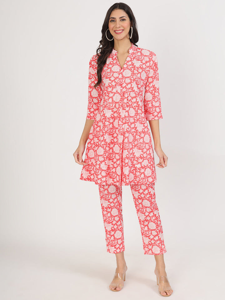 Pink-Cotton-Floral-Printed-Co-Ord-Set
