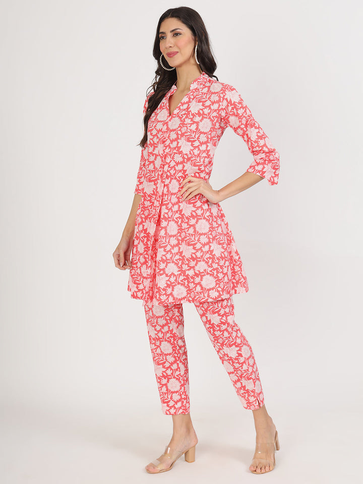Pink-Cotton-Floral-Printed-Co-Ord-Set