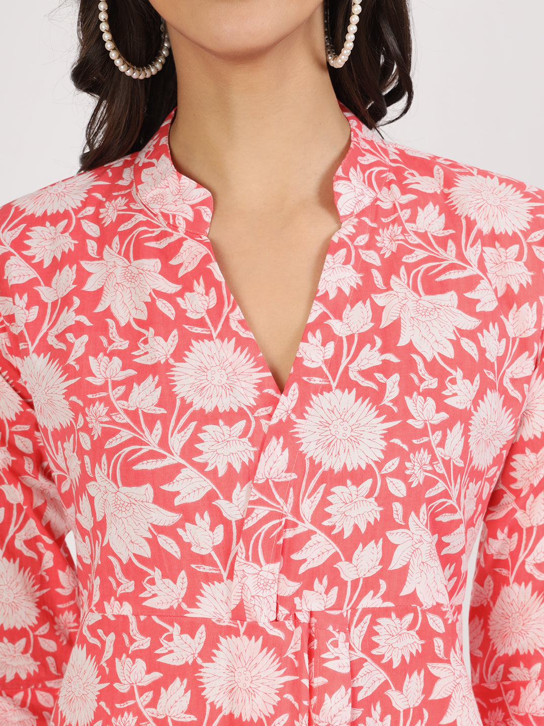 Pink-Cotton-Floral-Printed-Co-Ord-Set