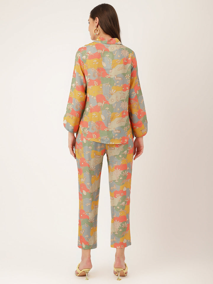 Multicolor-Muslin-Quirky-Print-2-Piece-Kurta-Set