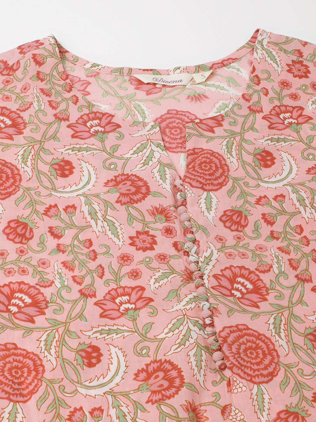 Pink-Cotton-Floral-Print-Co-Ord-Set