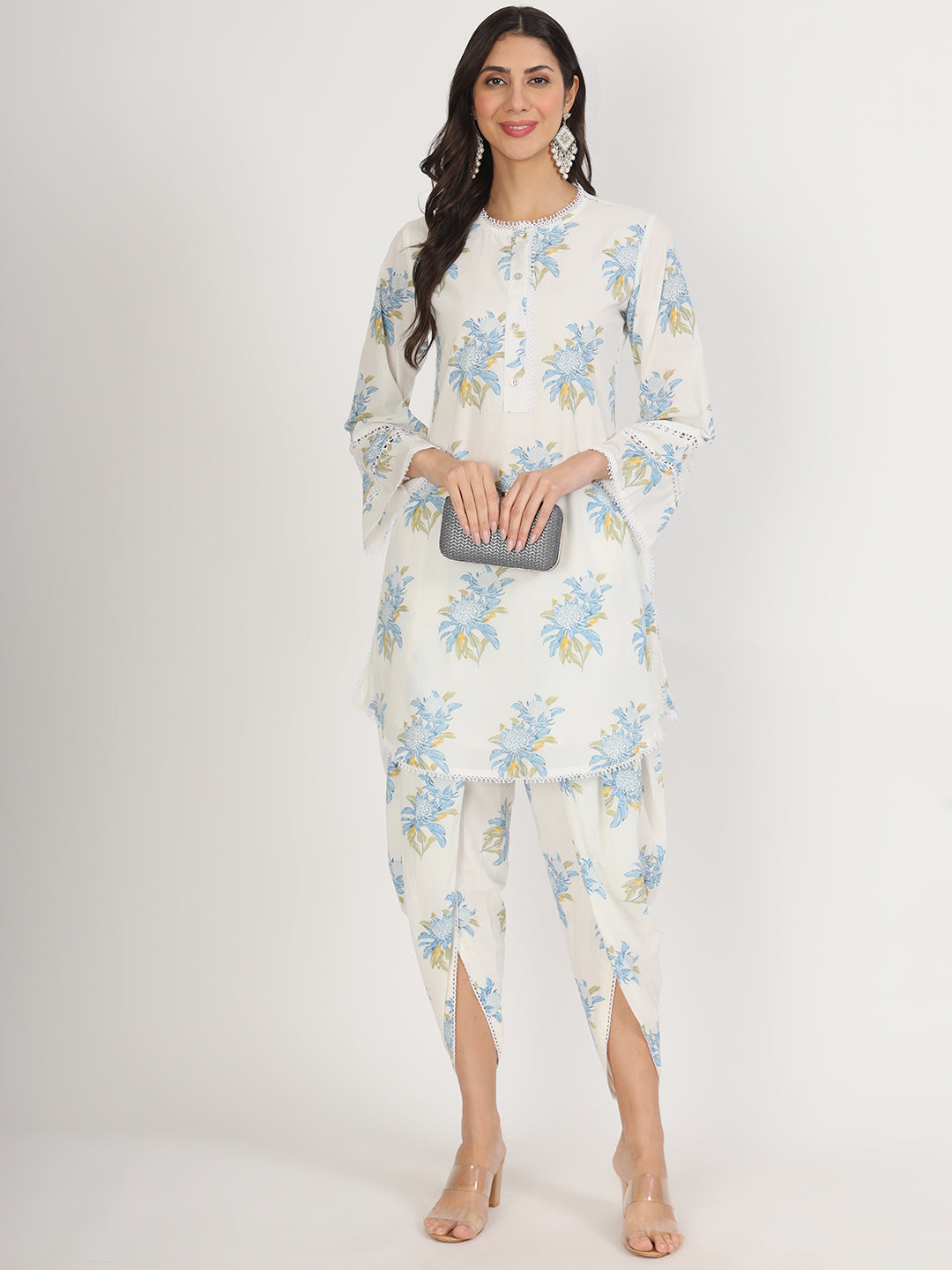 Off-White-Cotton-Floral-Print-Co-Ord-Set