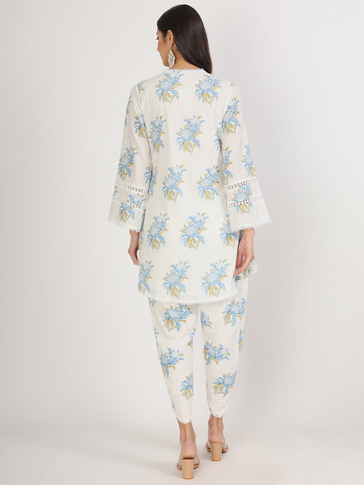 Off-White-Cotton-Floral-Print-Co-Ord-Set