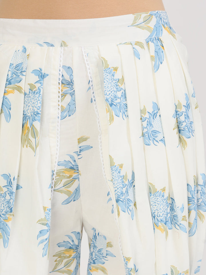 Off-White-Cotton-Floral-Print-Co-Ord-Set