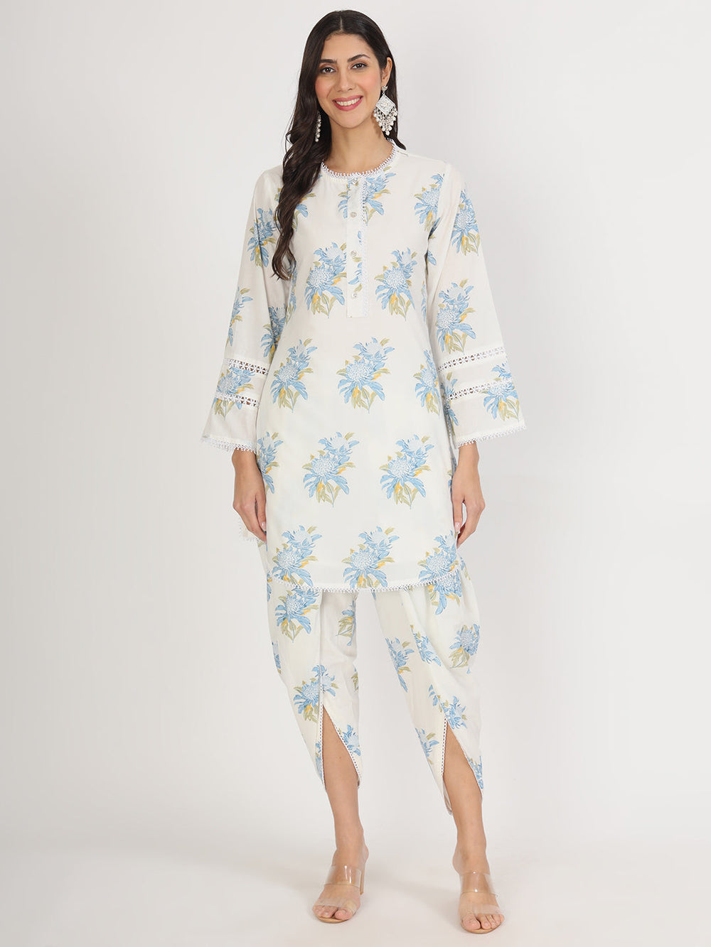Off-White-Cotton-Floral-Print-Co-Ord-Set