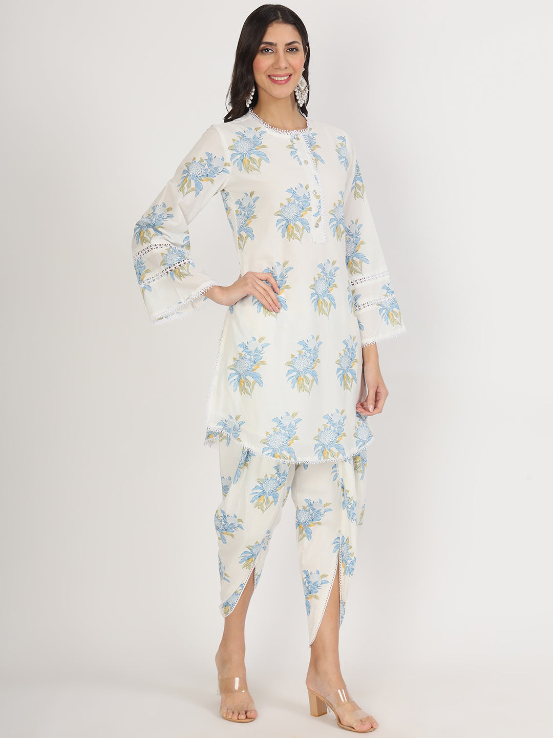 Off-White-Cotton-Floral-Print-Co-Ord-Set
