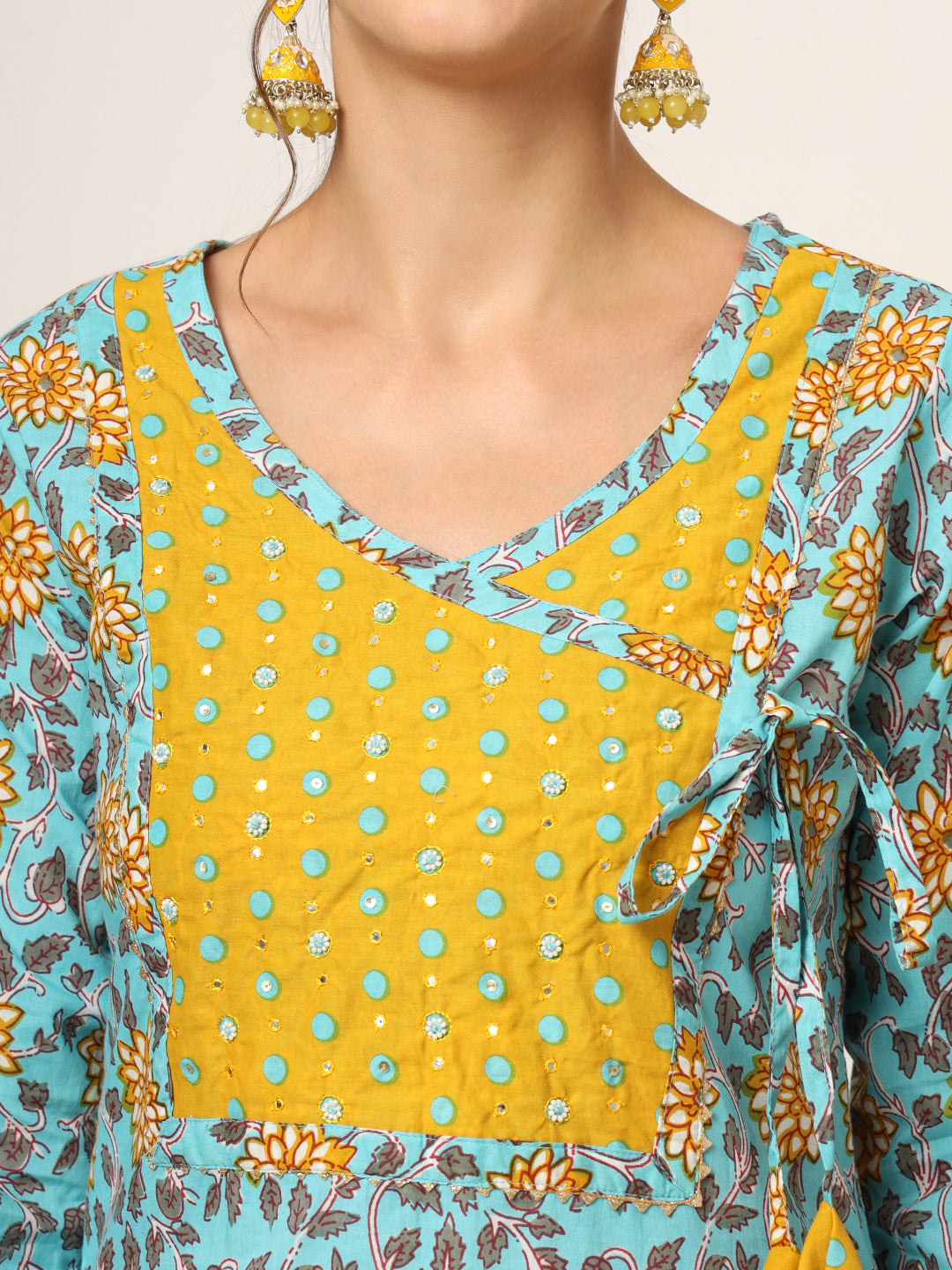 Blue-Cotton-Straight-Fit-3-Piece-Kurta-Set