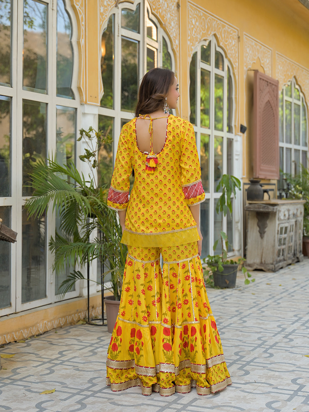 Yellow-Muslin-3-Piece-Sharara-Set