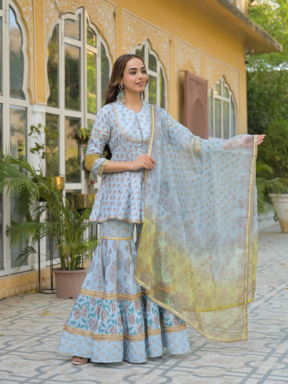 Sky-Blue-Muslin-3-Piece-Sharara-Set