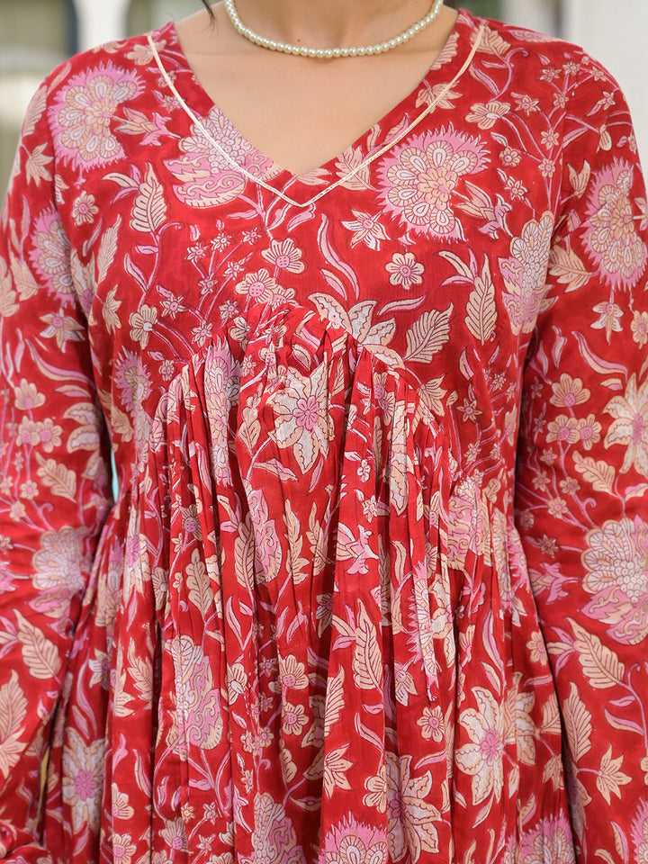 Red-Cotton-Floral-Printed-Alia-Cut-3-Piece-Kurta-Set
