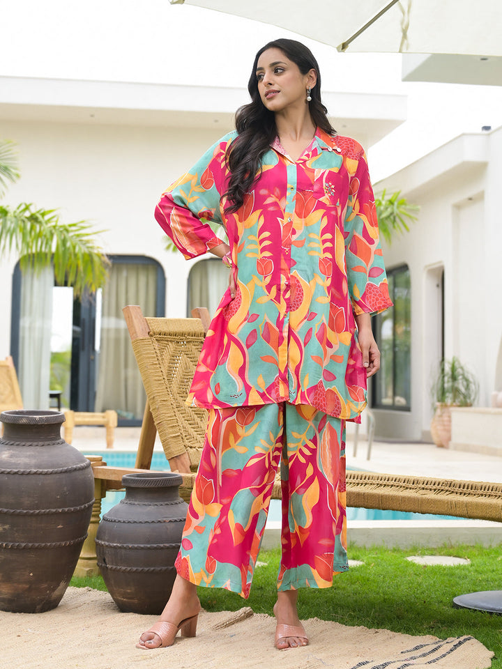 Pink-Muslin-Multi-Digital-Printed-Co-Ord-Set