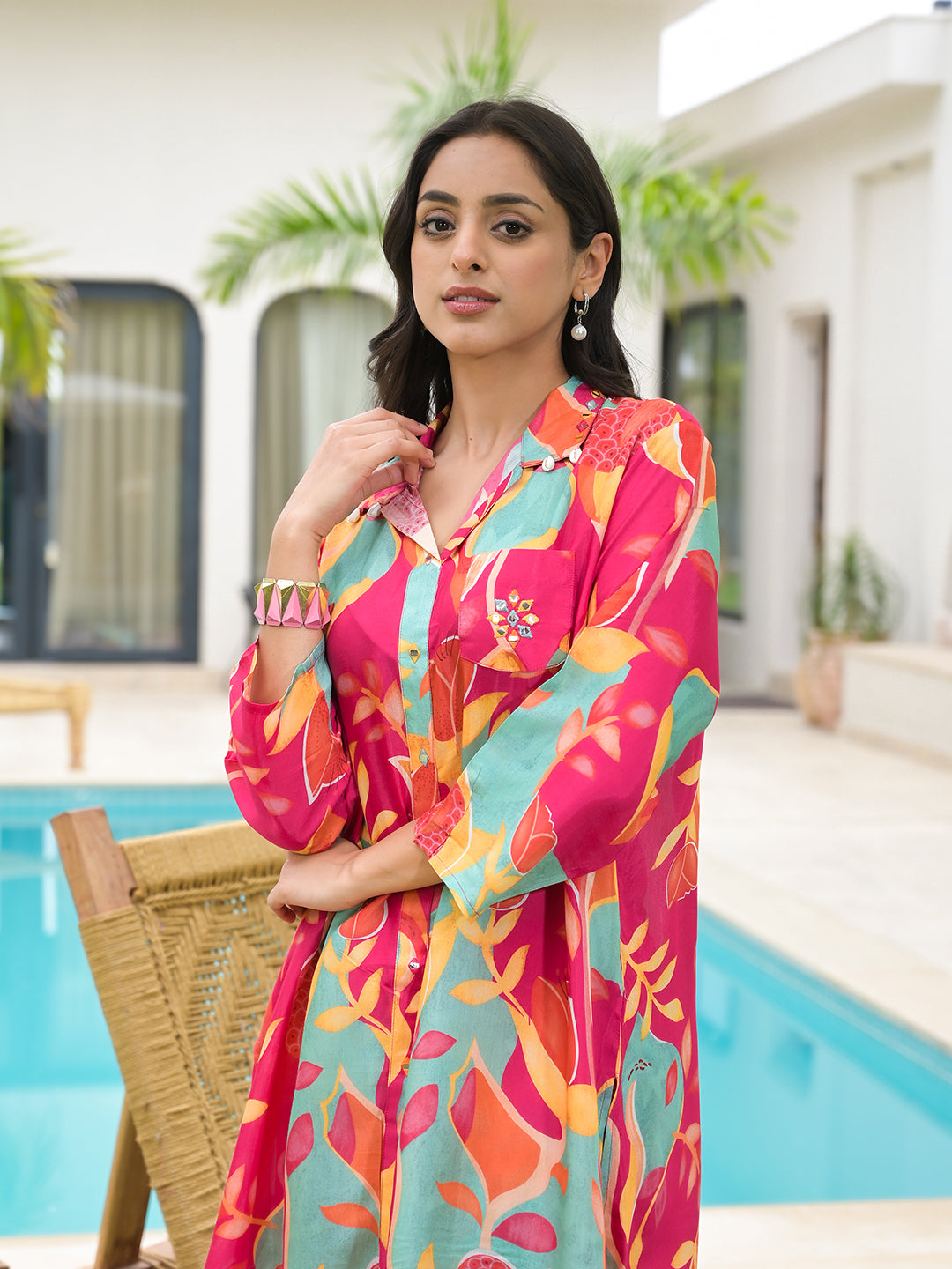 Pink-Muslin-Multi-Digital-Printed-Co-Ord-Set