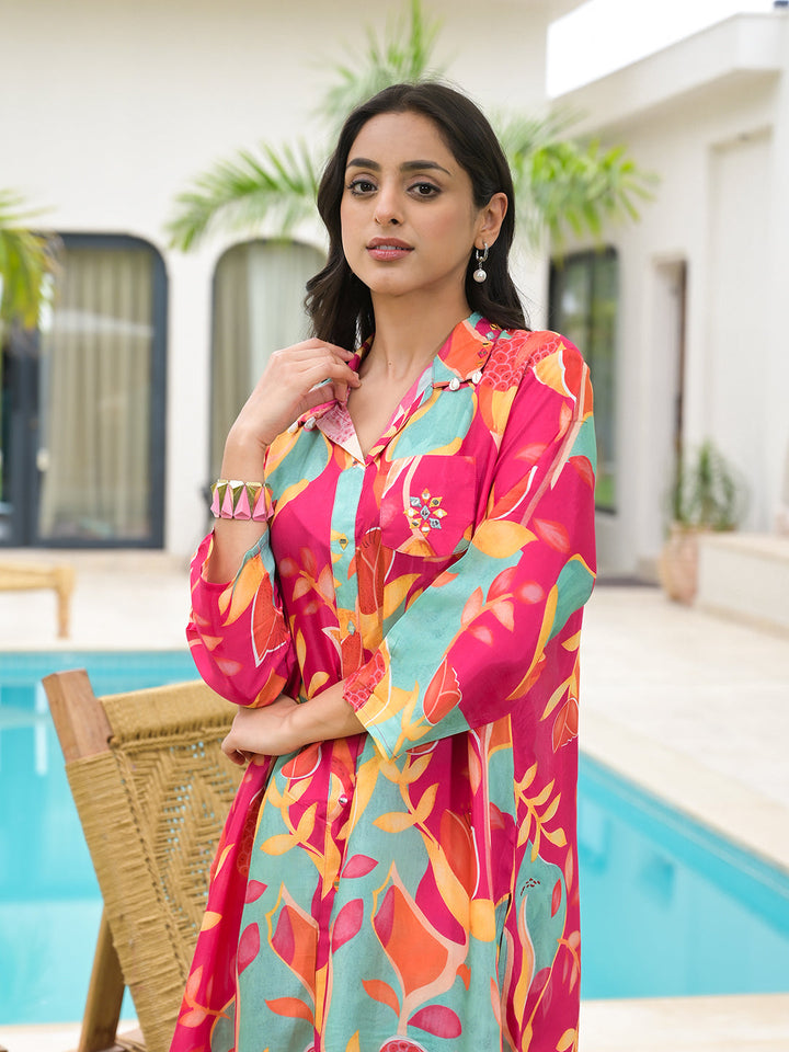 Pink-Muslin-Multi-Digital-Printed-Co-Ord-Set