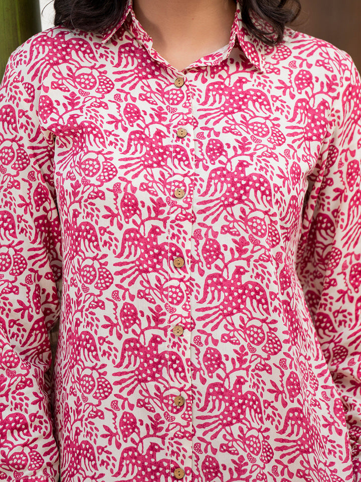 Red-Rayon-Floral-Printed-Co-Ord-Set