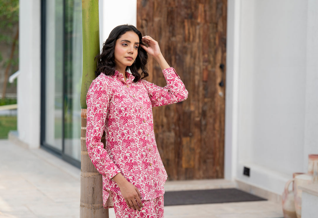 Red-Rayon-Floral-Printed-Co-Ord-Set