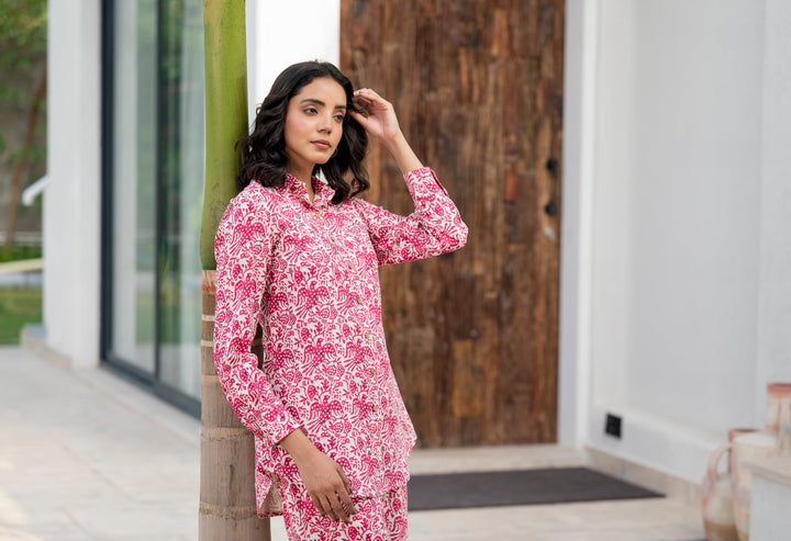 Red-Rayon-Floral-Printed-Co-Ord-Set