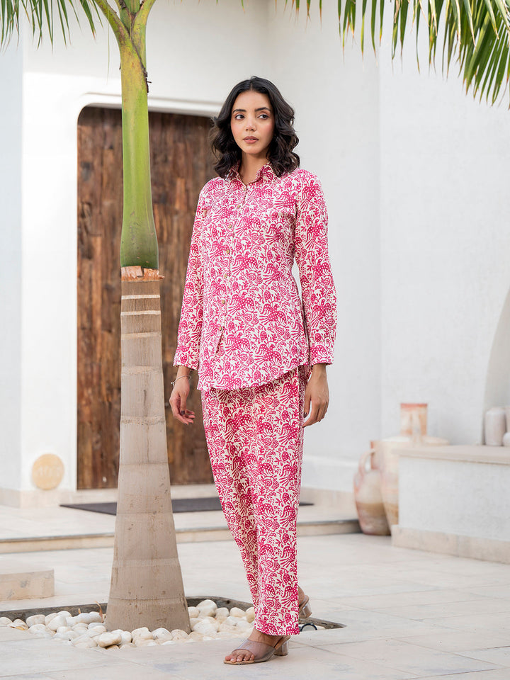 Red-Rayon-Floral-Printed-Co-Ord-Set