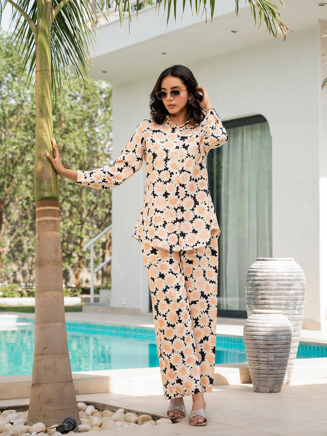 Black-Rayon-Floral-Printed-Co-Ord-Set