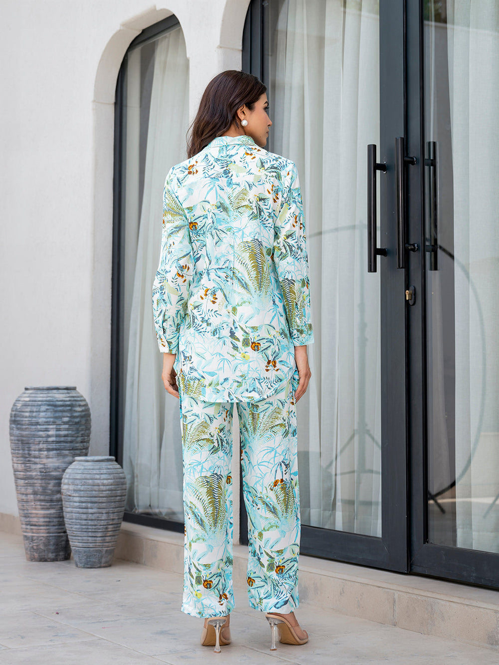 Sky-Blue-Rayon-Floral-Printed-Co-Ord-Set