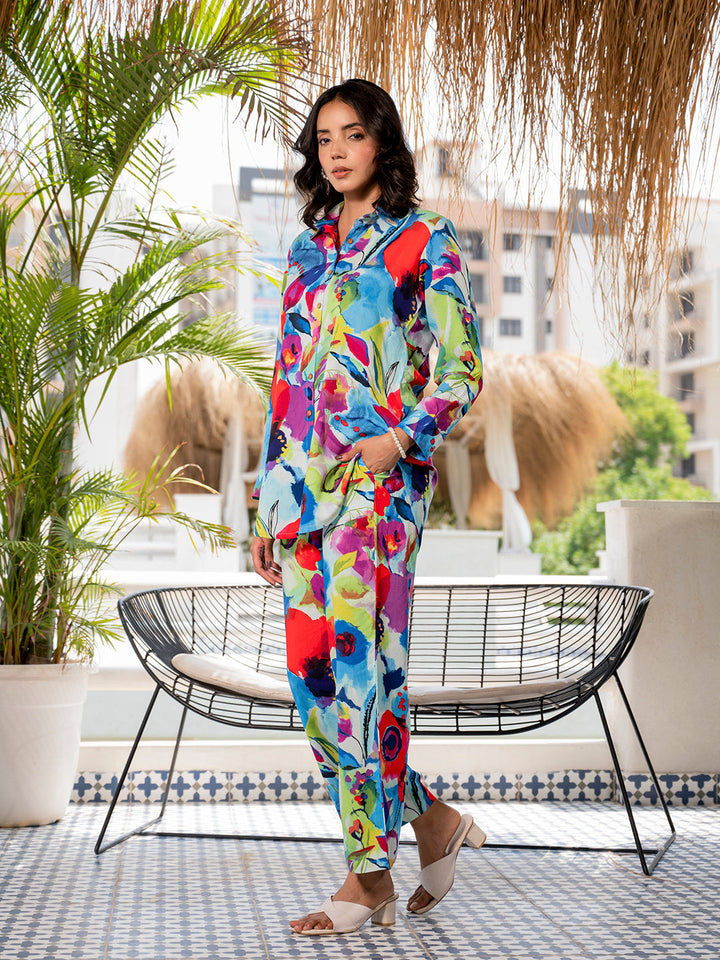 Multicolor-Rayon-Floral-Printed-Co-Ord-Set