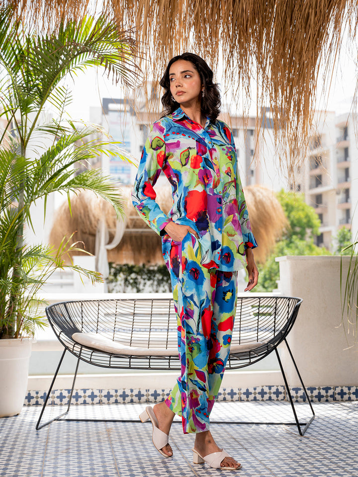 Multicolor-Rayon-Floral-Printed-Co-Ord-Set