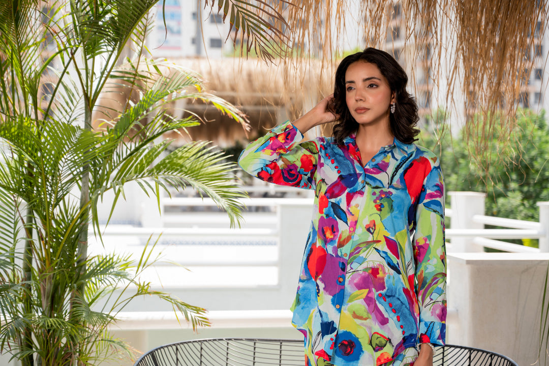 Multicolor-Rayon-Floral-Printed-Co-Ord-Set