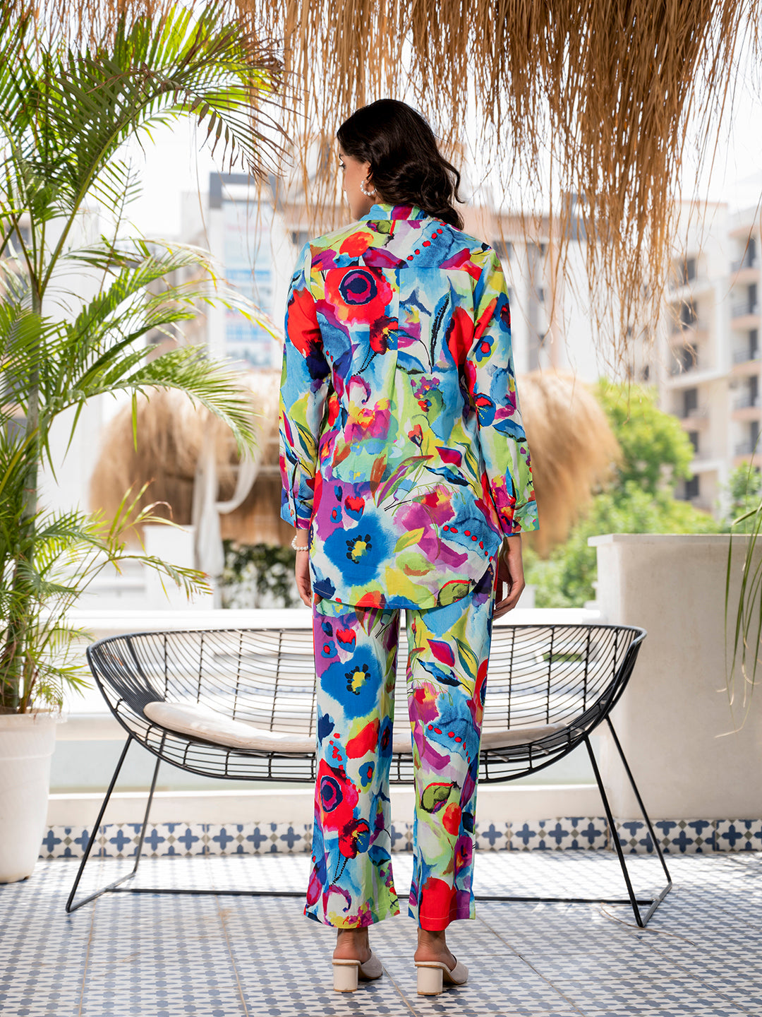 Multicolor-Rayon-Floral-Printed-Co-Ord-Set