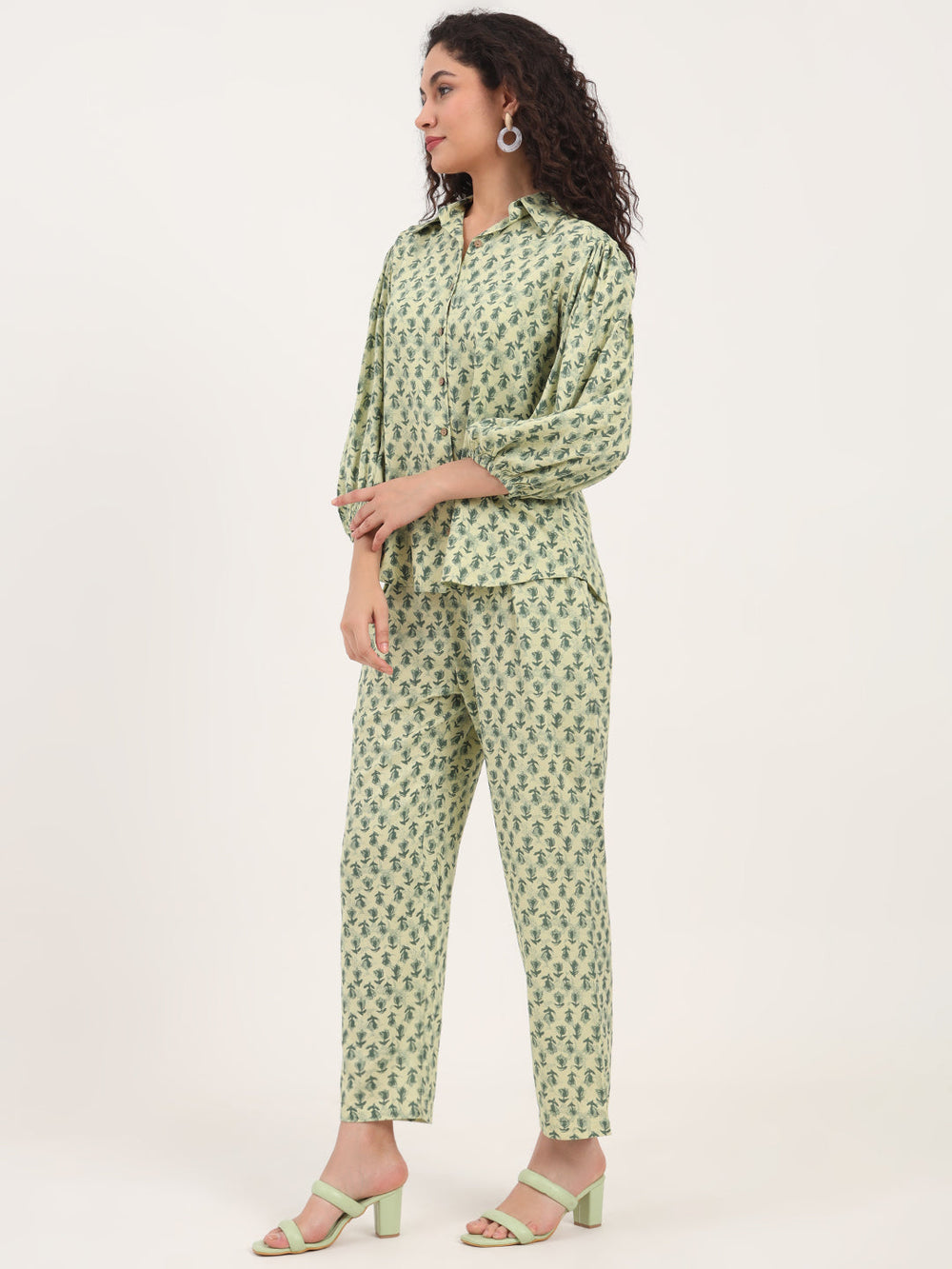 Green-Viscose-Rayon-Floral-Printed-3-Piece-Co-Ord-Set