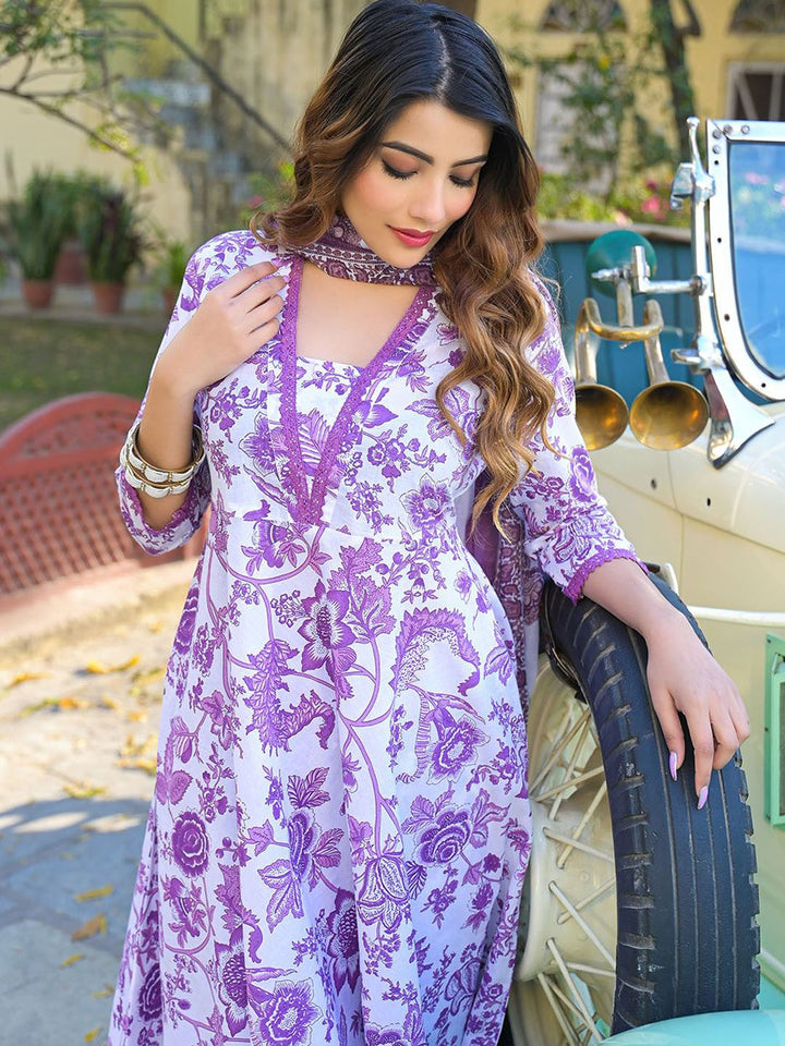 Purple-Pure-Cotton-Floral-Printed-3-Piece-Kurta-Set