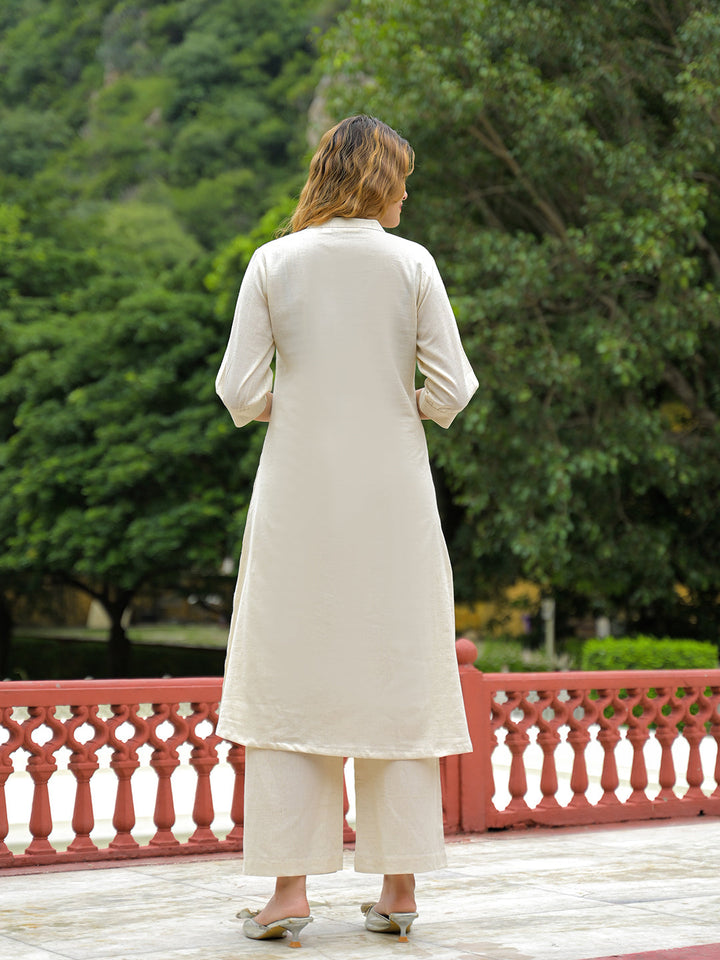 Off-White-Cotton-Embroidered-A-Line-2-Piece-Kurta-Set