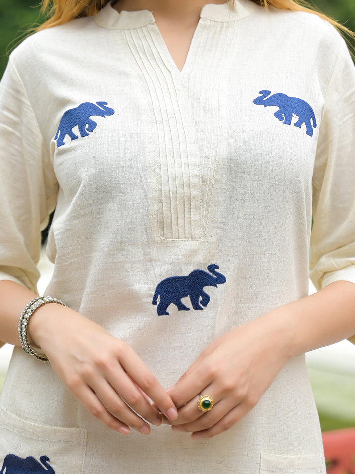 Off-White-Cotton-Embroidered-A-Line-2-Piece-Kurta-Set