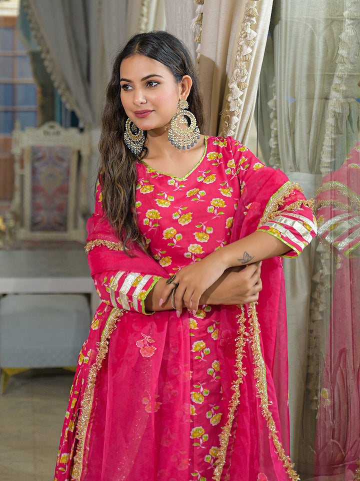 Pink-Cotton-Lehenga-Sets-With-Dupatta