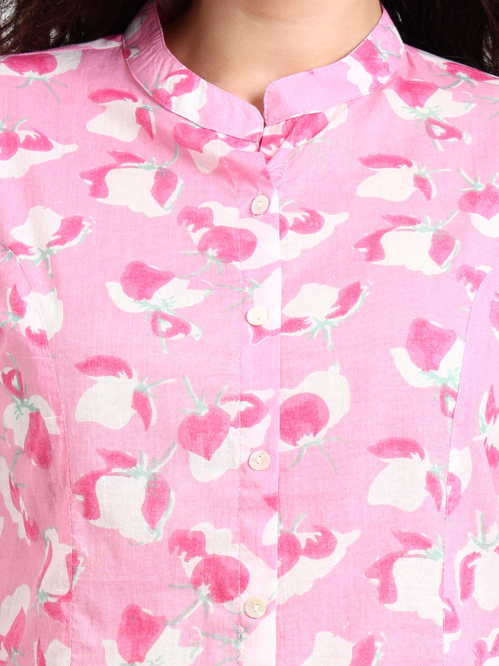 Pink-Cotton-Floral-Print-Top-Only