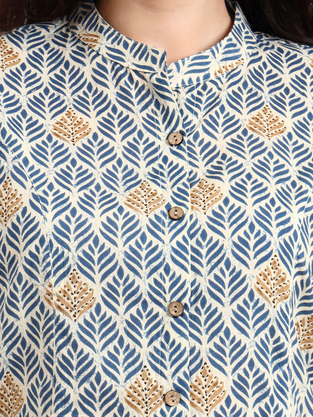 Blue-Cotton-Geometric-Printed-Top-Only