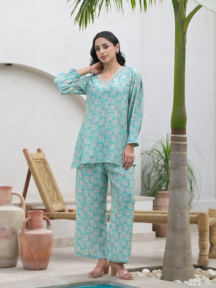 Light-Green-Muslin-Embroidered-Top-&-Trousers-Co-Ord-Set
