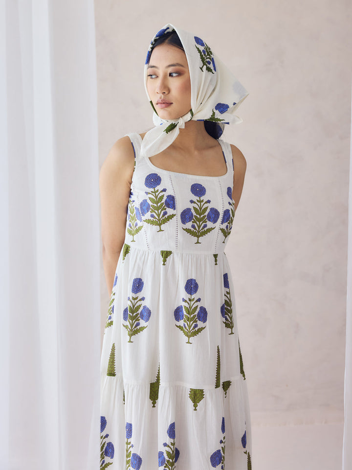 Off-White-Cotton-Floral-Printed-Maxi-Dress