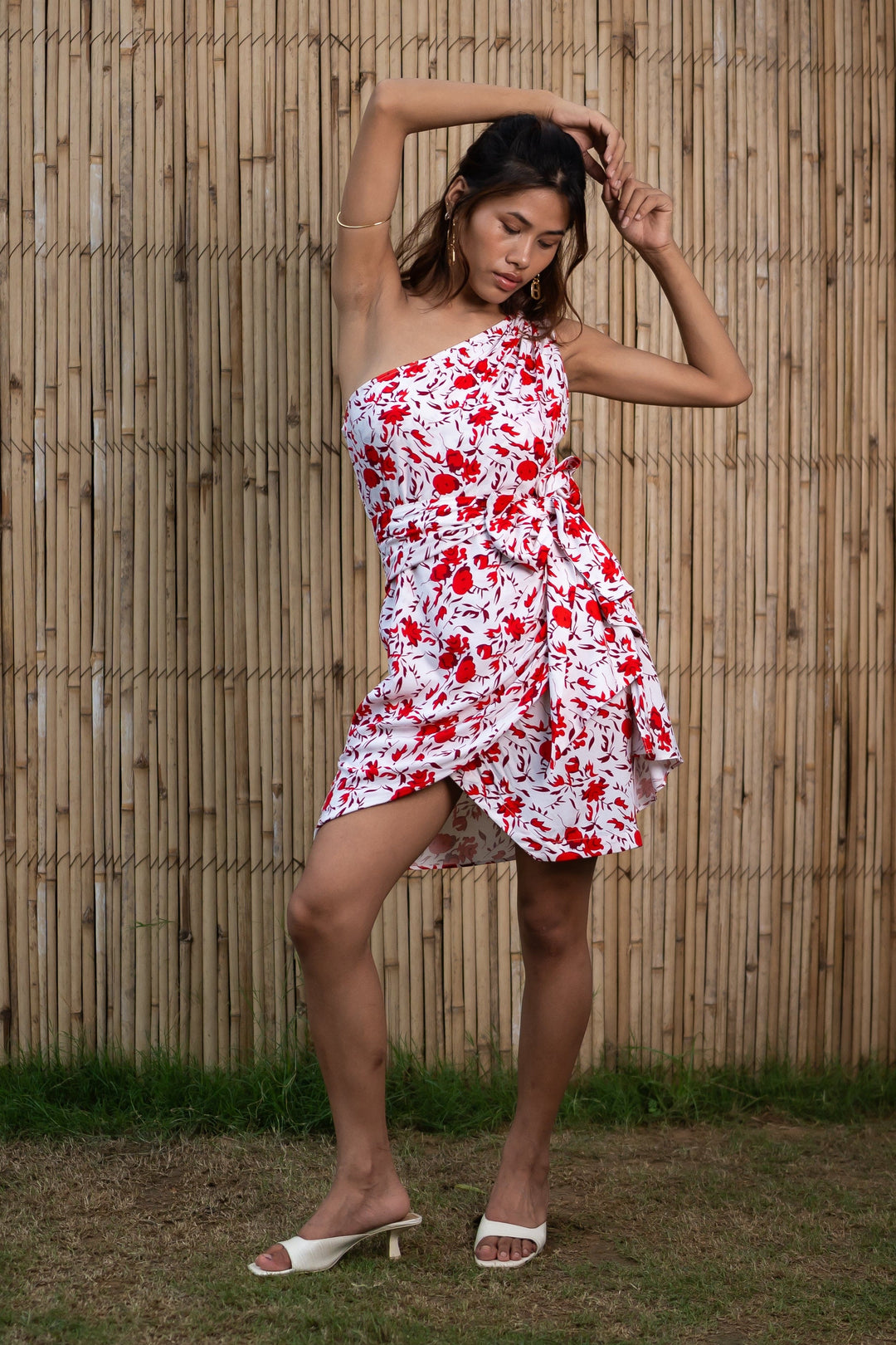 White-&-Red-Rayon-Bloom-Paradise-Dress