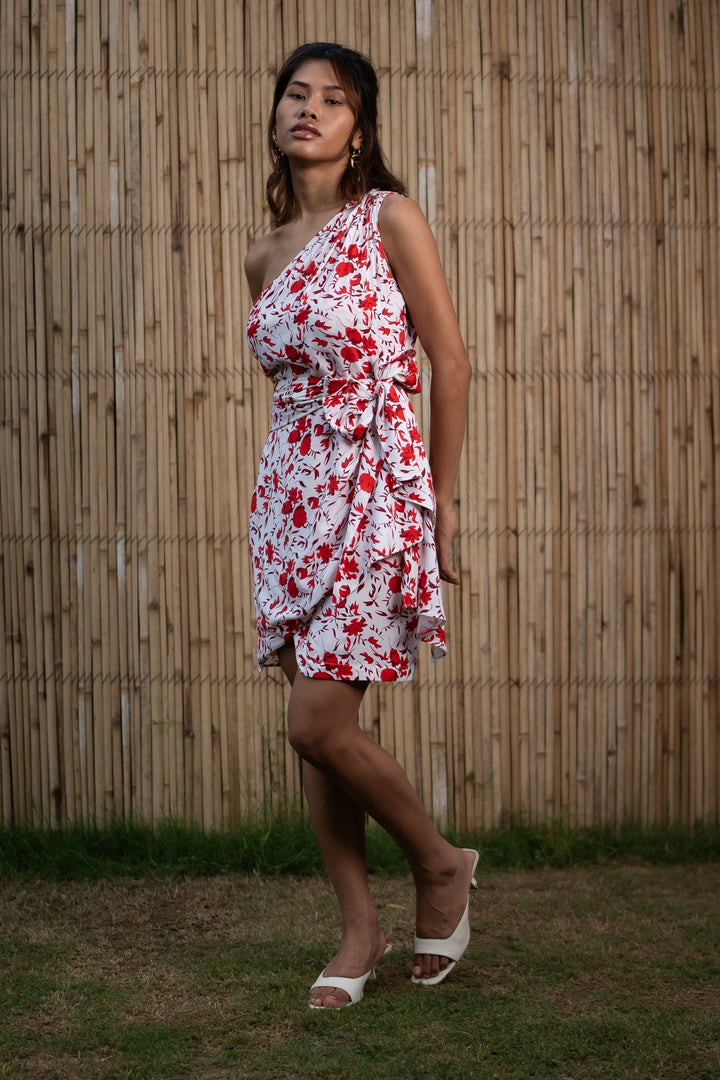 White-&-Red-Rayon-Bloom-Paradise-Dress