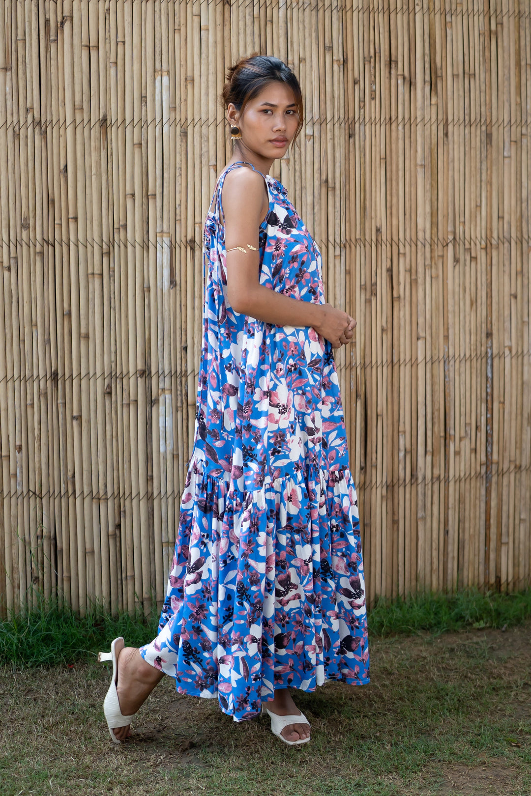 Blue-Cotton-Breezy-Orchid-Oasis-Dress