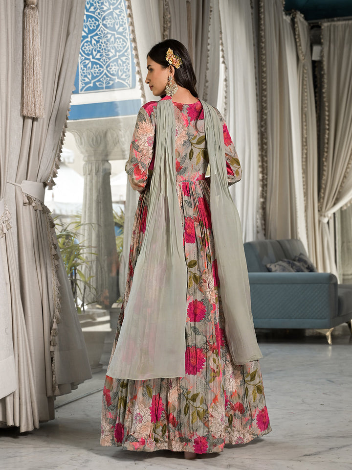 Pink-Crepe-Digital-Print-Long-Party-Dress-With-Dupatta
