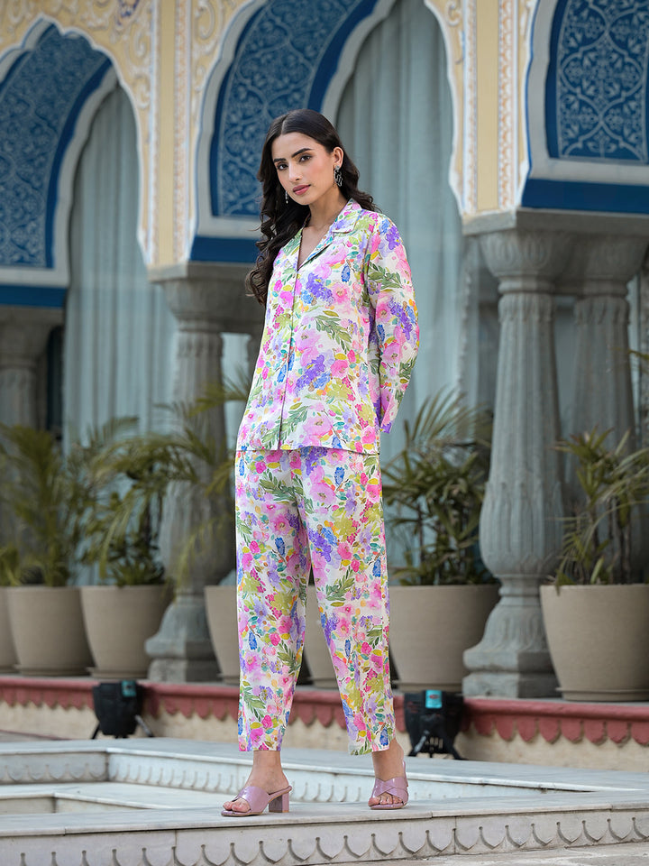 Multicolor-Muslin-Floral-Printed-Co-Ord-Set