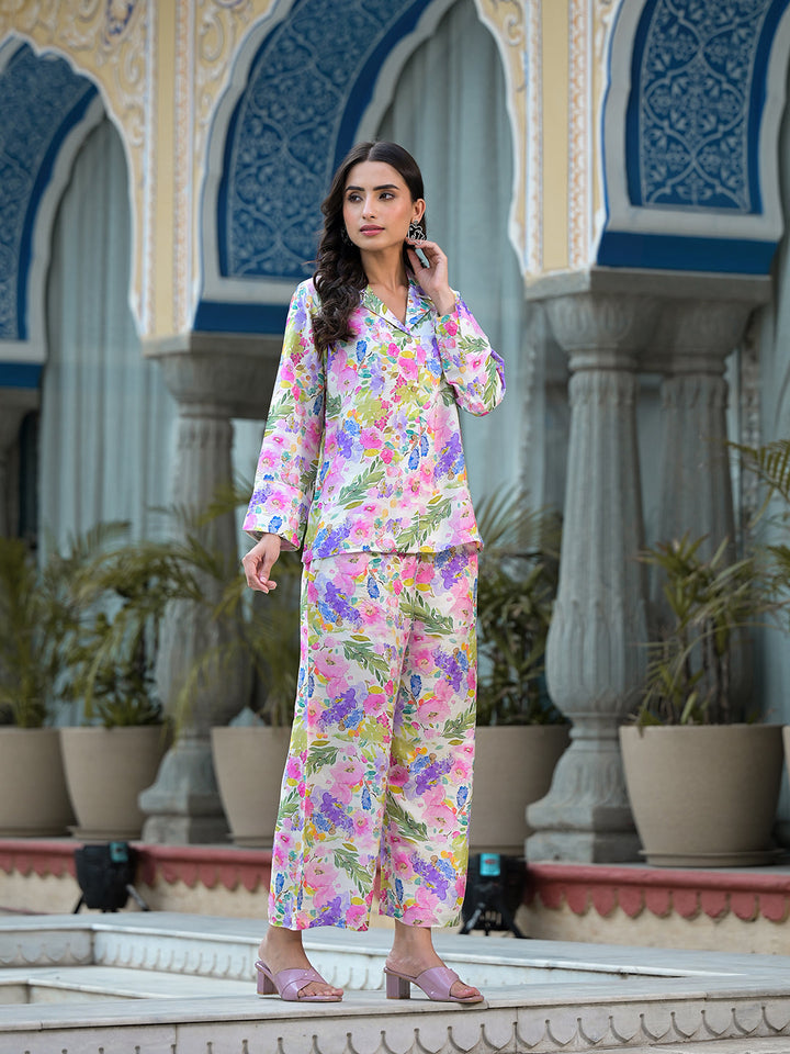 Multicolor-Muslin-Floral-Printed-Co-Ord-Set