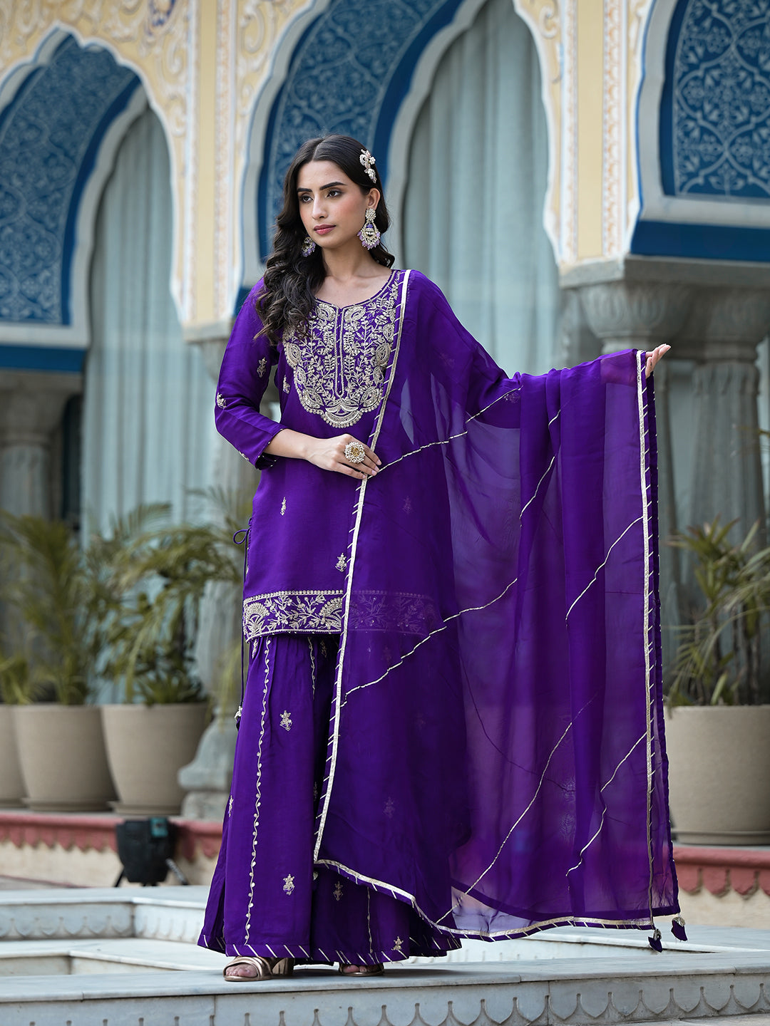 Purple-Russian-Silk-Marodi-Hand-Work-3-Piece-Sharara-Set