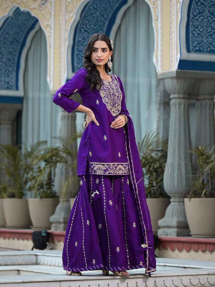 Purple-Russian-Silk-Marodi-Hand-Work-3-Piece-Sharara-Set