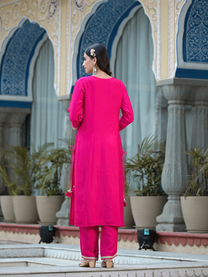 Rani-Pink-Russian-Silk-Hand-Work-3-Piece-Kurta-Set